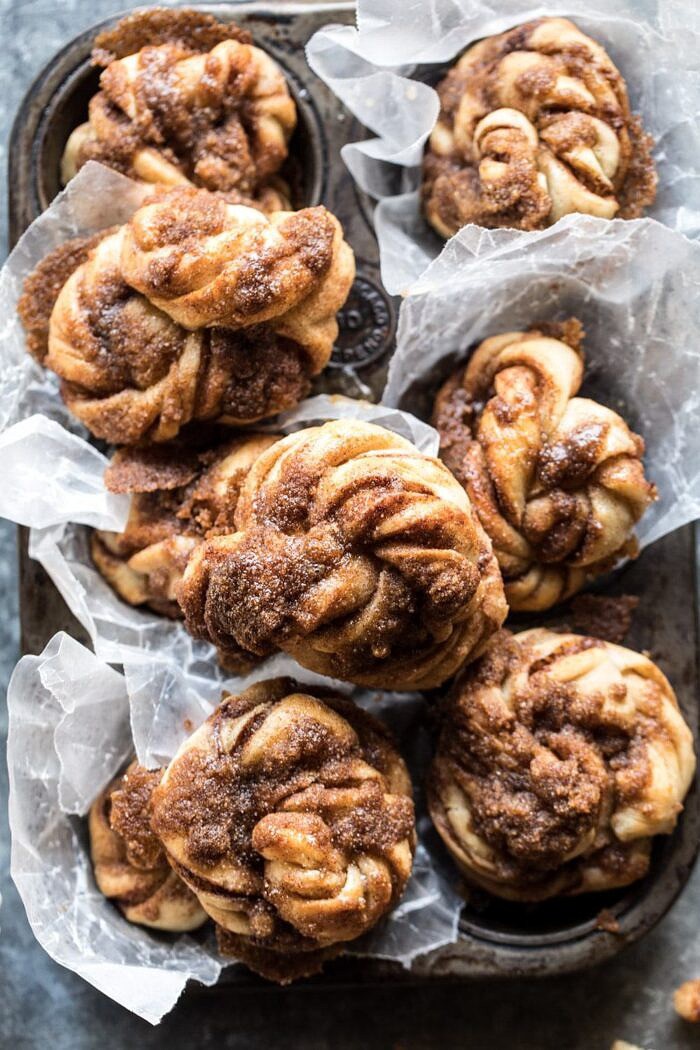 Easiest Cinnamon Crunch Knots | halfbakedharvest.comm #quick #easy #recipe #brunch