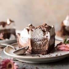 Dark Chocolate Chiffon Pie | halfbakedhavrest.com #chocolate #pie #dessert