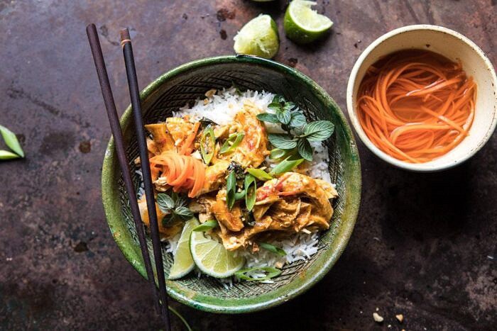 Instant Pot Thai Lemongrass Chicken | halfbakedharvest.com #instantpot #chicken #healthy #easy