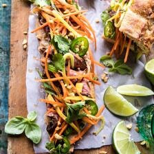 Thai Basil Steak Sandwich | halfbakedharvest.com #Thai #recipes #easy
