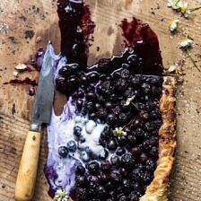 Blueberry Ricotta Chamomile Galette | halfbakedharvest.com #blueberries #summer #easyrecipes