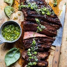 Korean Grilled Steak with Toasted Sesame Chimichurri | halfbakedharvest.com #summergrilling #easyrecipes #dinner #steakrecipes