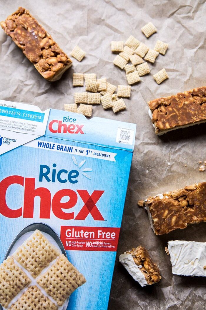 photo of chex cereal box with ice cream bars
