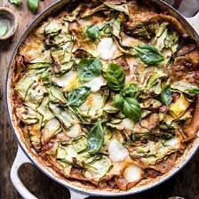 One Pan Zucchini and 3 Cheese Lasagna | halfbakedharvest.com #healthy #summerrecipes #onepan #pasta