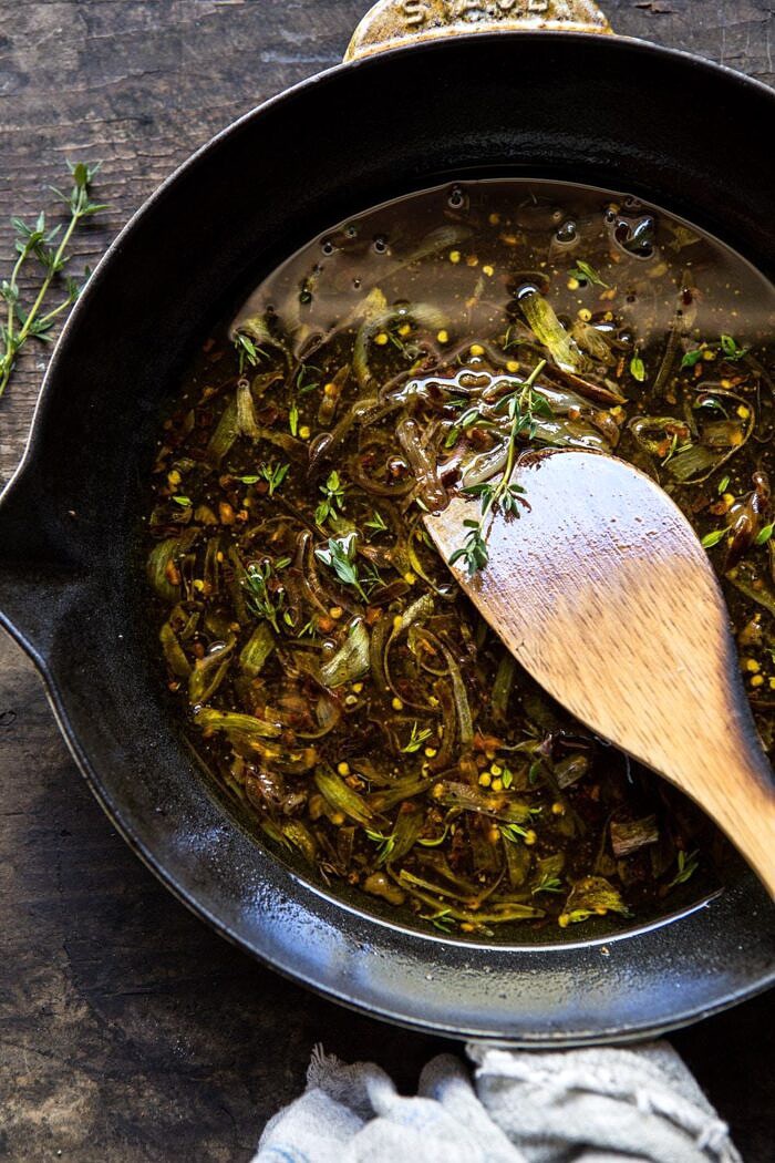 caramelized shallot vinaigrette 