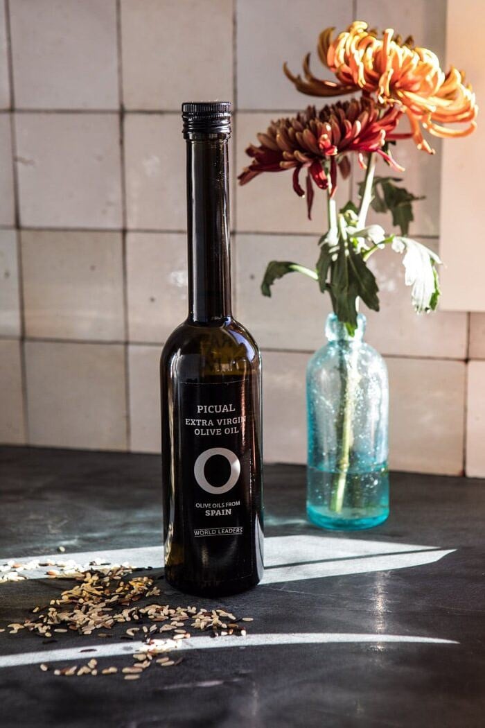 photo of olive oil in sunlight