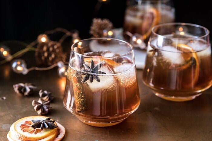 horizontal photo of Vanilla Chai Old Fashioned 
