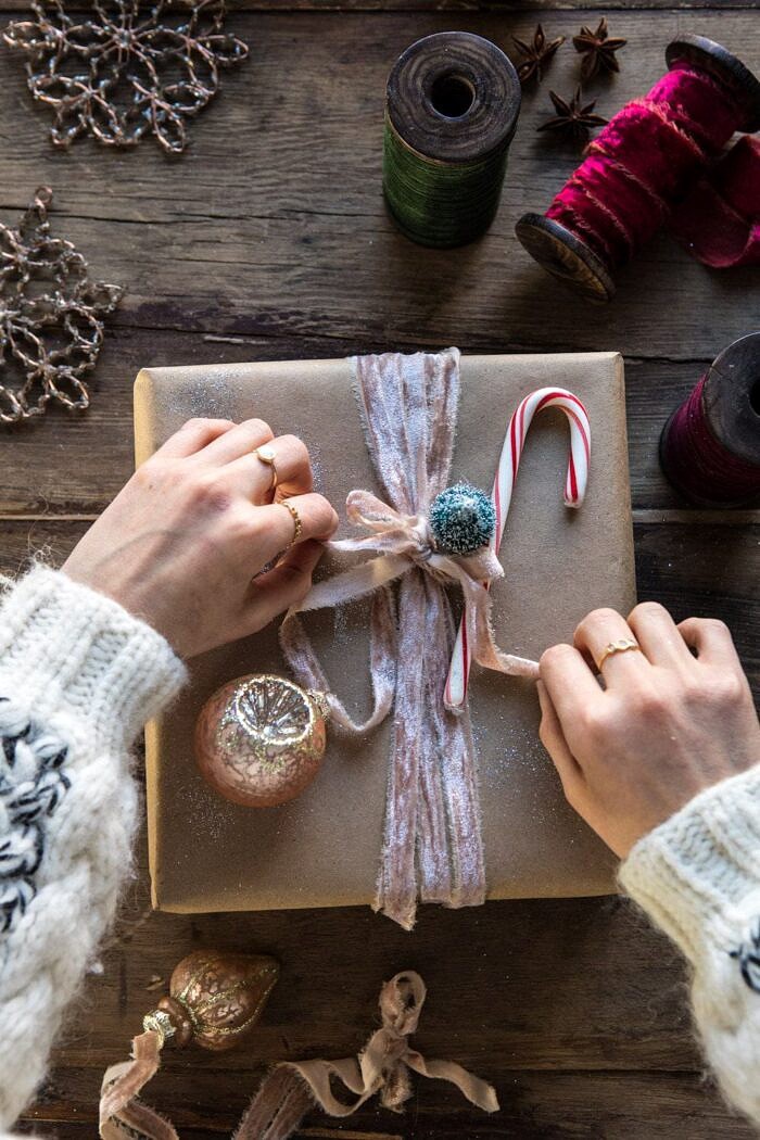 Christmas Gift Wrapping Ideas | halfbakedharvest.com #holiday #DIY #crafts #christmas