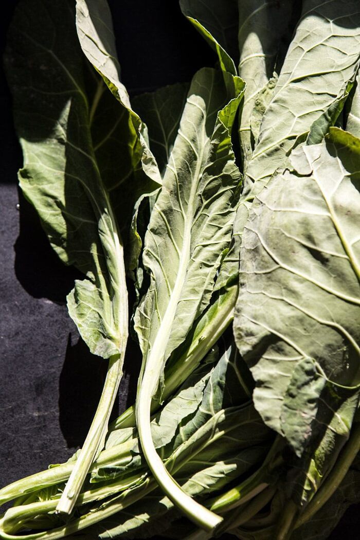 raw collard greens