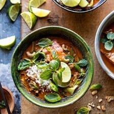 Saucy 30 Minute Thai Basil Salmon Curry | halfbakedharvest.com #healthyrecipes #salmon #curry #winterrecipes #thairecipes
