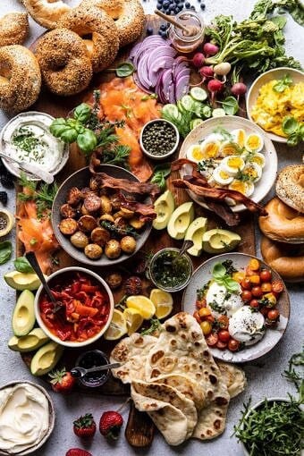 Ultimate Spring Brunch Board | halfbakedharvest.com #brunch #breakfast #potatoes #spring #summer #easter #mothersday