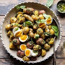 Pesto Potato Salad | halfbakedharvest.com #potatosalad #easyrecipes #pesto #summerrecipes