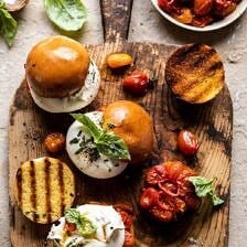 Roasted Caprese Burrata Sliders | halfbakedharvest.com #summerrecipes #appetizer #mothersday #burrata