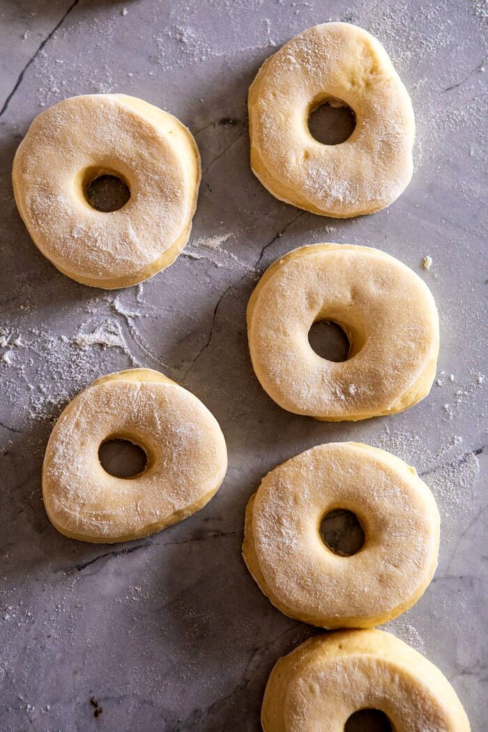 Chai Doughnuts before frying