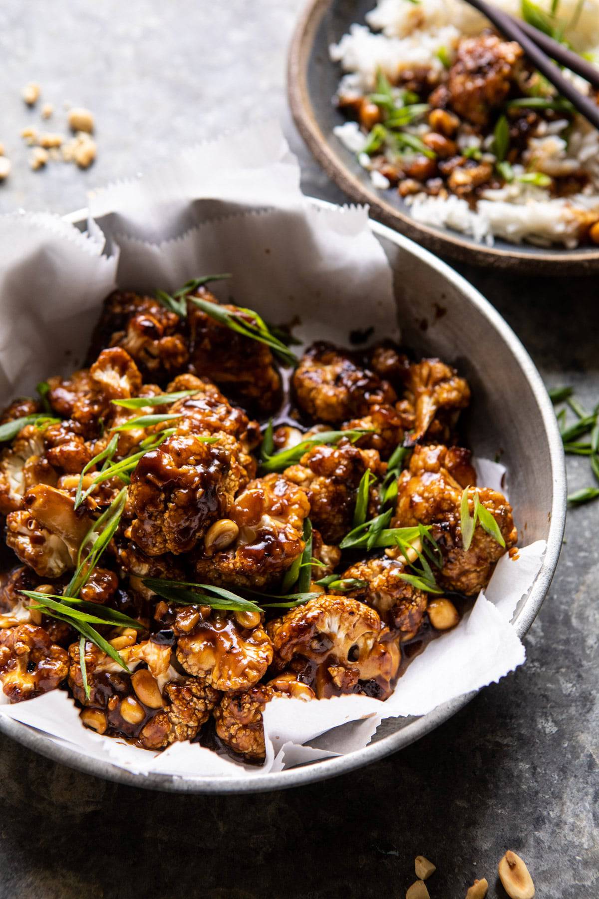 Better Than Takeout Kung Pao Cauliflower | halfbakedharvest.com #vegan #healthyrecipes #easyrecipes #vegetables