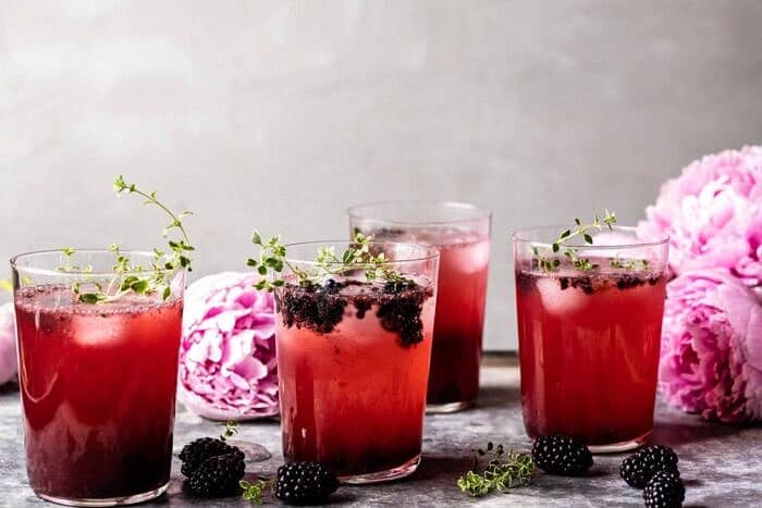 horizontal photo of Blackberry Tequila Lemon Cooler