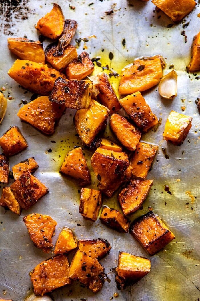 butternut squash after roasting