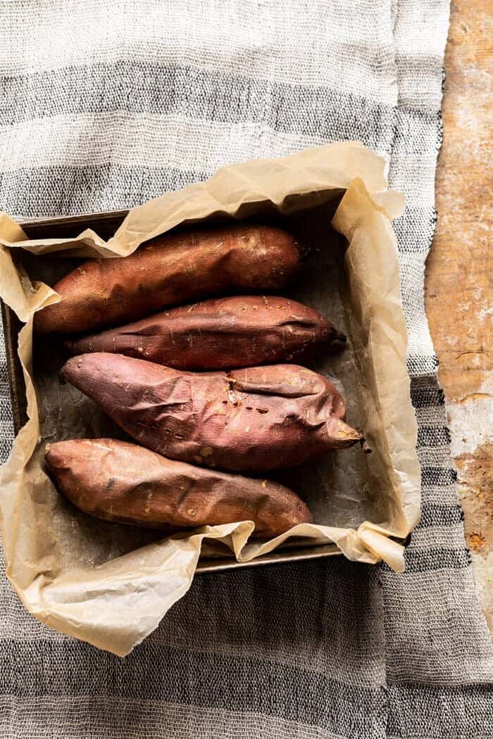 sweet potatoes after baking