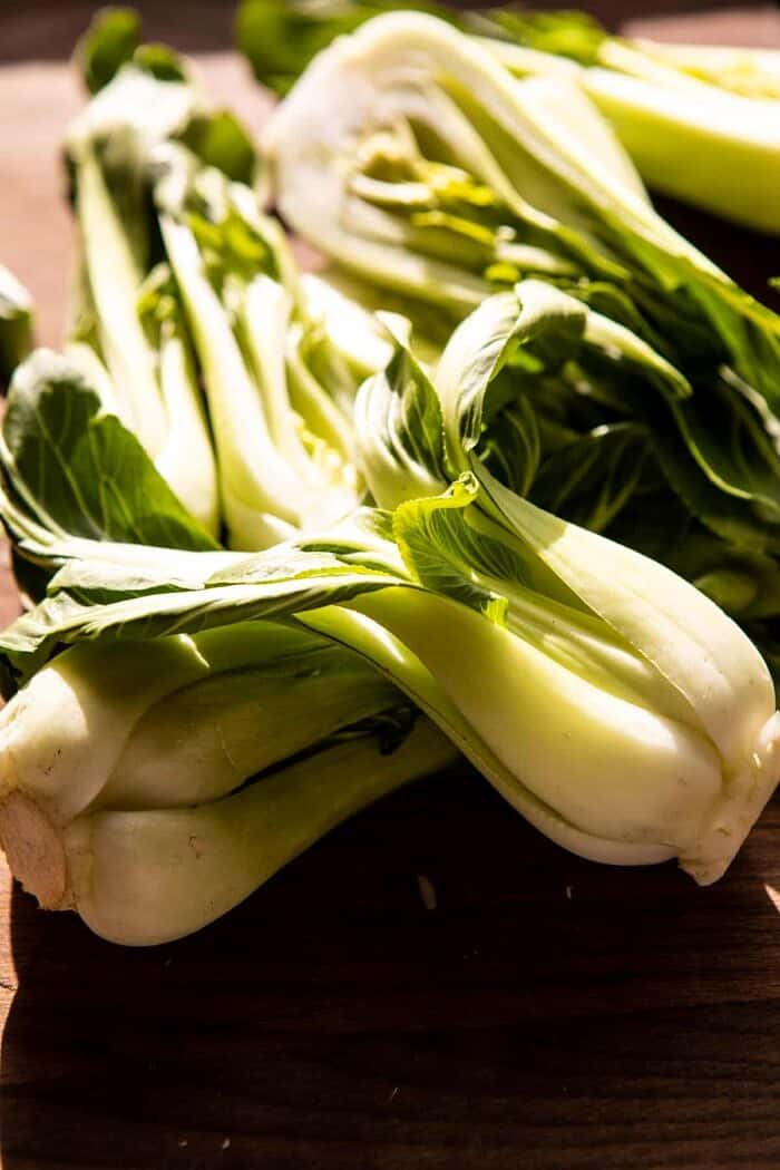 raw bok choy