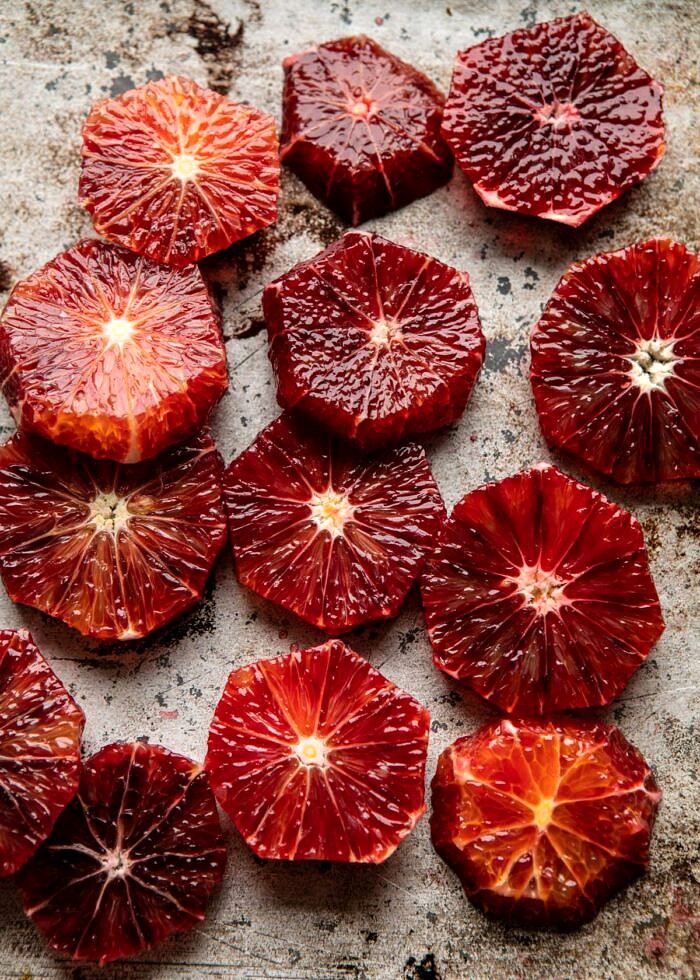 raw blood oranges