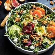 Citrus Avocado Salad with Orange Tahini Vinaigrette | halfbakedharvest.com #salad #easyrecipe