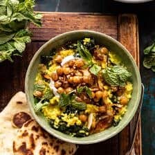 Creamy Golden Rice with Spiced Chickpeas | halfbakedharvest.com