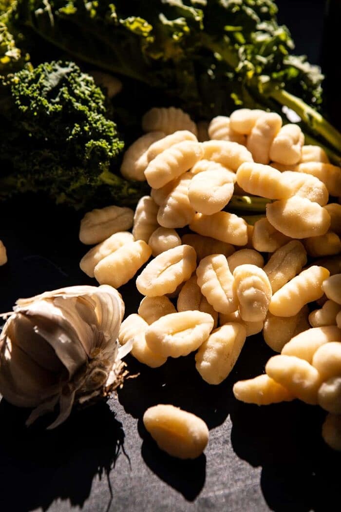 photo of dry gnocchi before cooking
