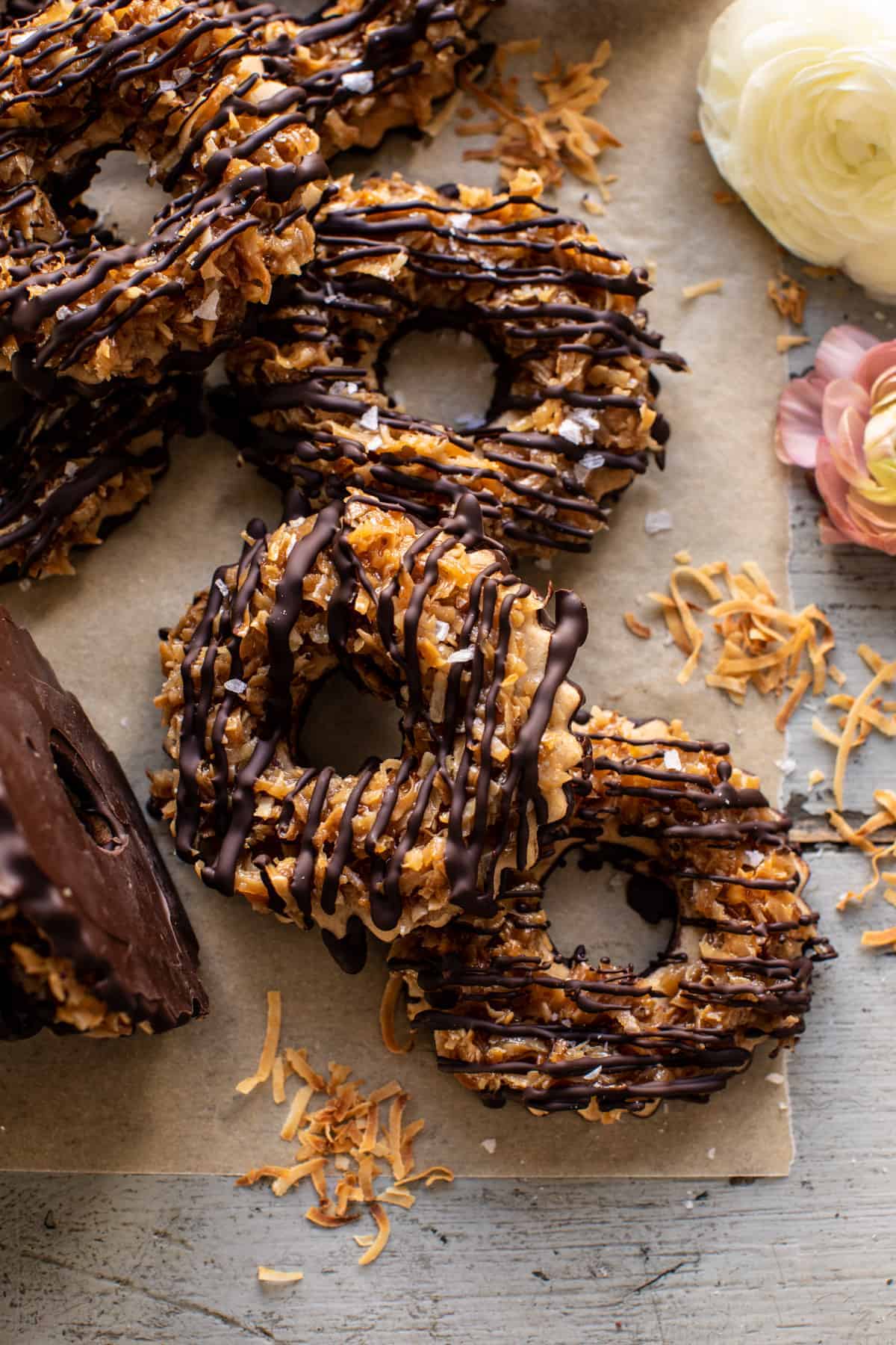 Healthyish Homemade Samoas Cookies | halfbakedharvest.com
