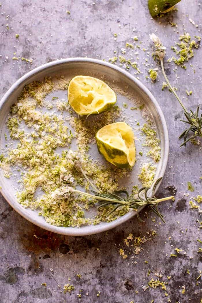 overhead photo of lime sugar 