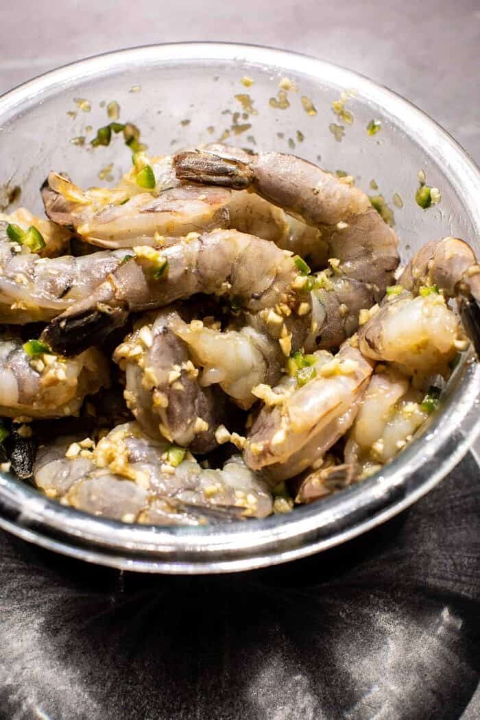 prep photo of 20 Minute Honey Garlic Butter Shrimp before cooking 
