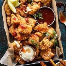 Coconut Popcorn Chicken with Sweet Thai Chili Lime Sauce | halfbakedharvest.com