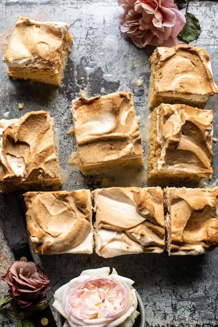 overhead photo of Dirty Horchata Tres Leches Cake
