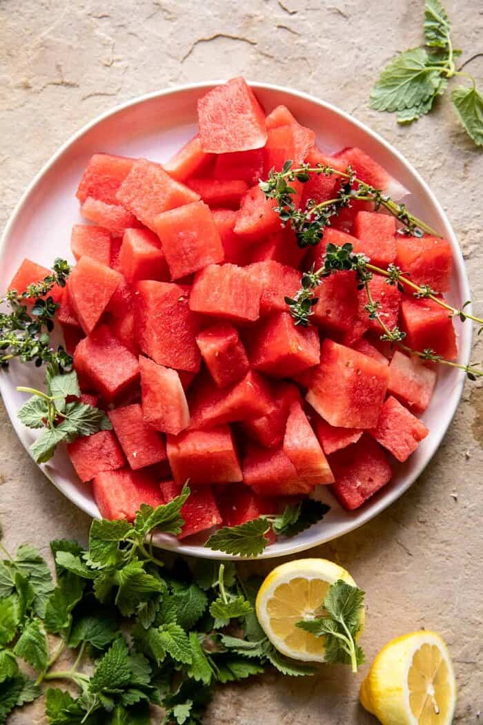 overhead prep photo of Watermelon 