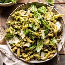 One Pot Lemon Basil, Asparagus, and Sausage Pasta | halfbakedharvest.com