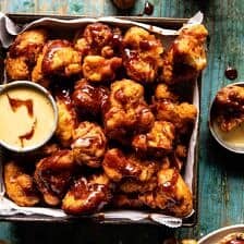 Crispy Beer Battered BBQ Cauliflower Nuggets | halfbakedharvest.com