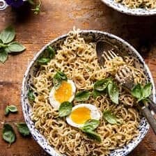 15 Minute Garlic Butter Ramen Noodles | halfbakedharvest.com
