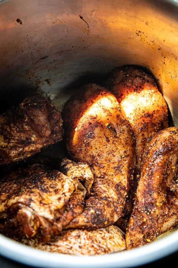 chicken before cooking in the instant pot