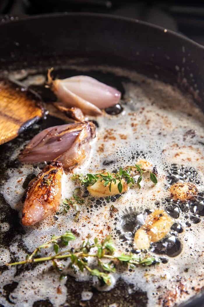 prep photo of White Wine Pan Sauce being made