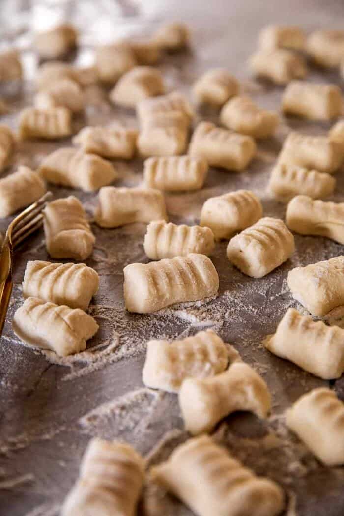 Ricotta Gnocchi with Herby Mushrooms and Sage Browned Butter | halfbakedharvest.com