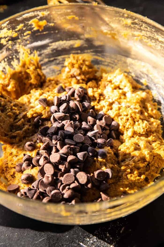 prep photo of Cinnamon Swirl Chocolate Chip Pumpkin Butter Bread batter