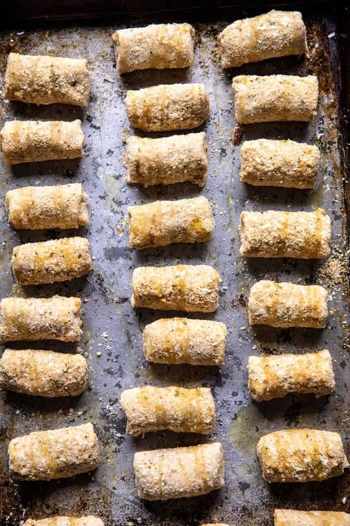 prep photo of Homemade Cheesy Pizza Rolls before baking