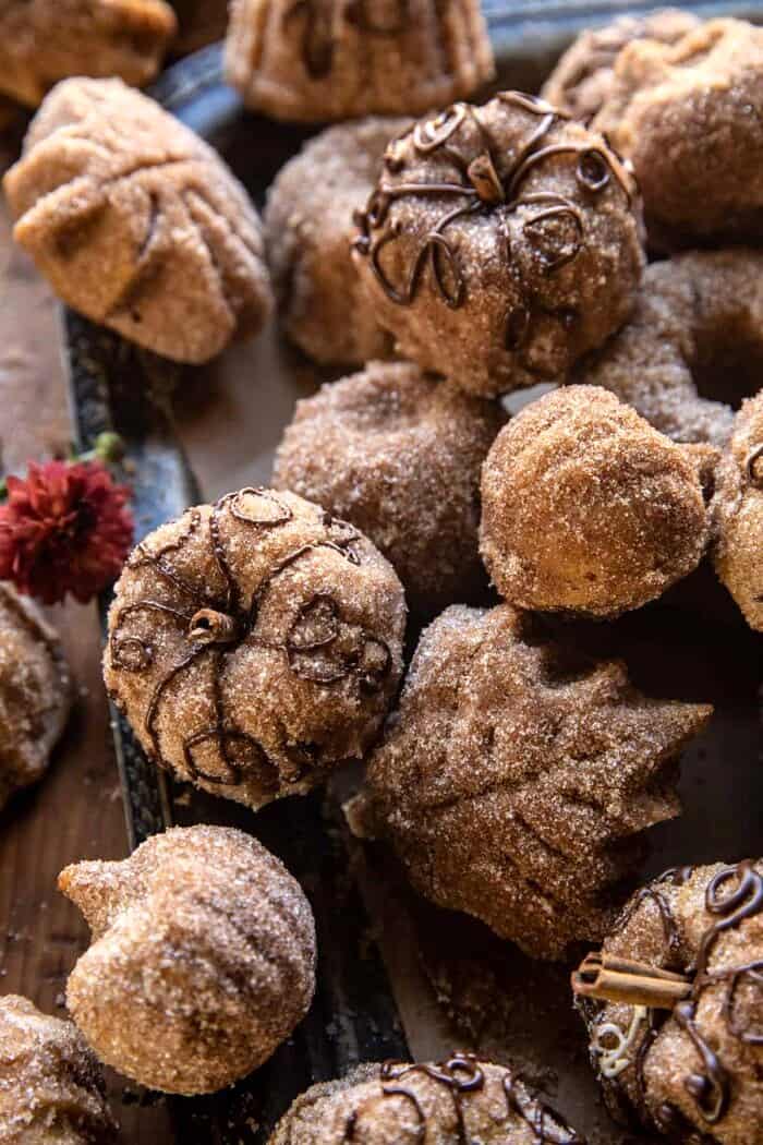 side angled photo of Mini Apple Cider Cakes 