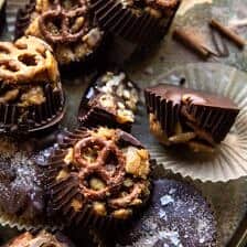 Snickerdoodle Peanut Butter Chocolate Chex Mix Bars | halfbakedharvest.com