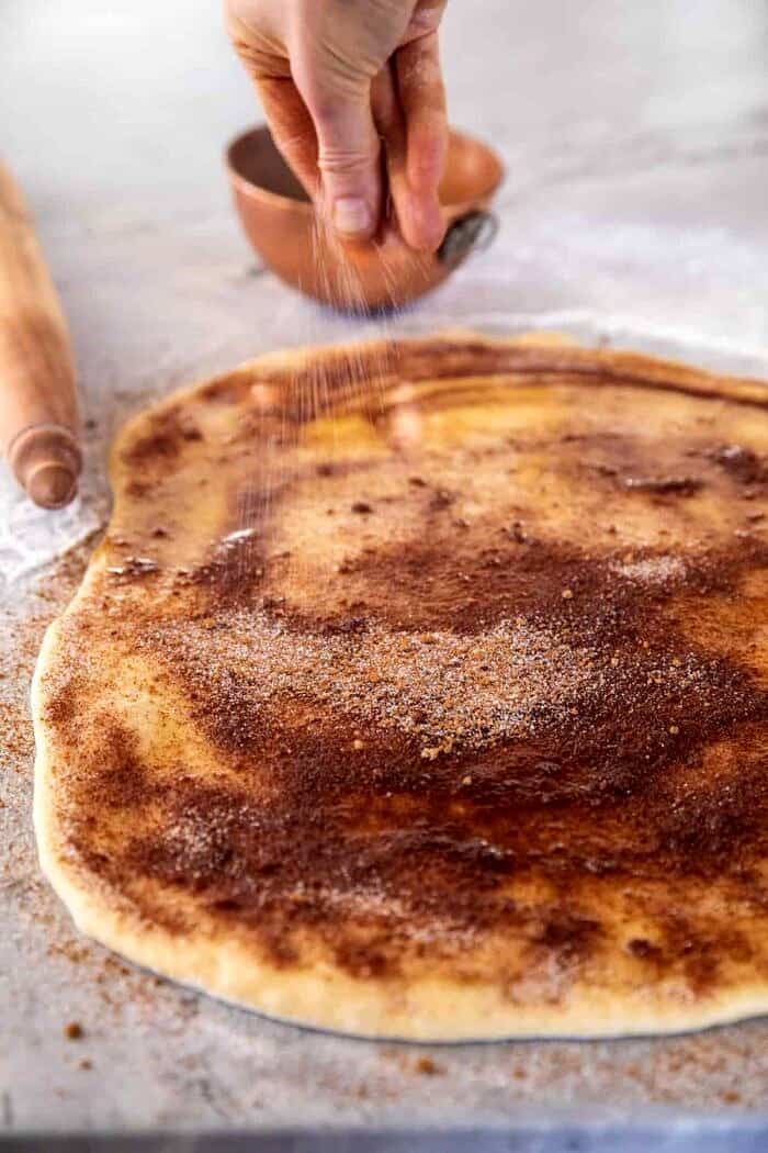 prep photo of rolling the rolls