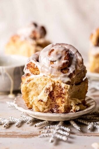 Easy Fluffy Eggnog Cinnamon Rolls | halfbakedharvest.com
