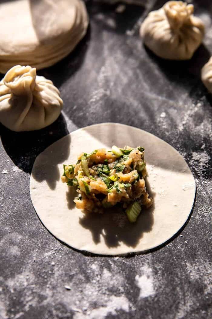 prep photo of dumpling filling 