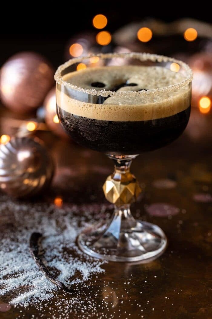 close up photo of Vanilla Espresso Martini 