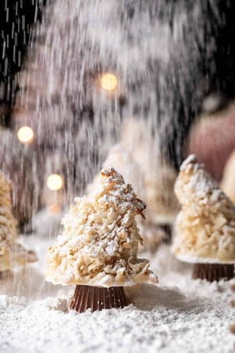 Easy Vanilla Sugar Dusted Macaroon Trees | halfbakedharvest.com