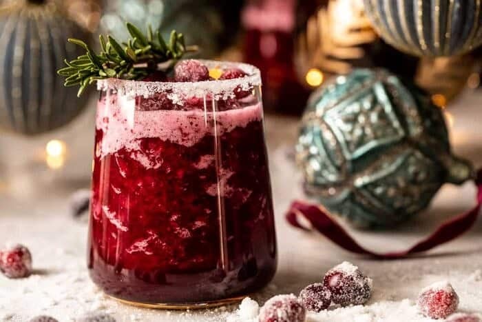 horizontal photo of Frosted Mistletoe Margarita