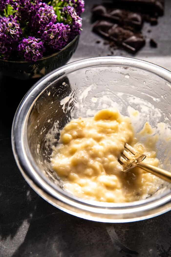 prep photo of mashed banana 